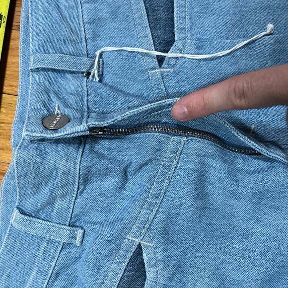 Closed Patchwork 2-Tone Denim High Rise Crop Jean Sz 28”x27” Cotton Italy Grunge - Picture 9 of 12